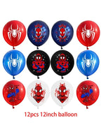 Spiderman Balloon Decoration Set for Kids Birthday Party – Happy Birthday Banner, Foil & Latex Balloons, Reusable & Easy to Set Up