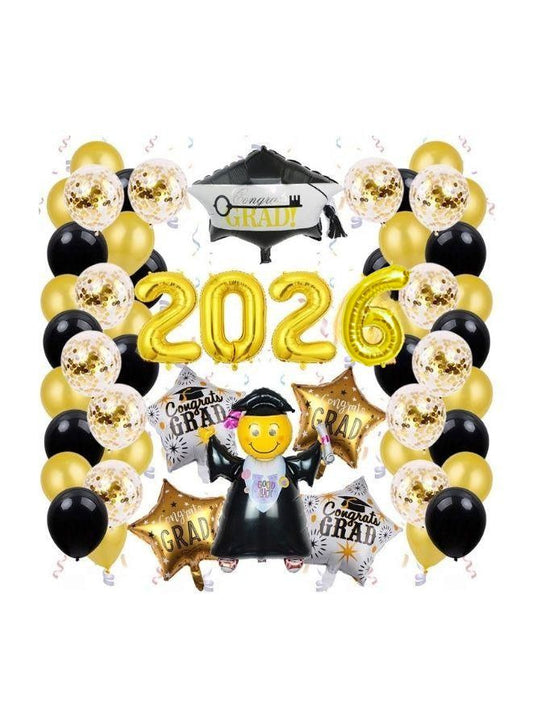 Graduation Theme Party Supplies Balloons Kit Celebration Decor Set For Kids Adults