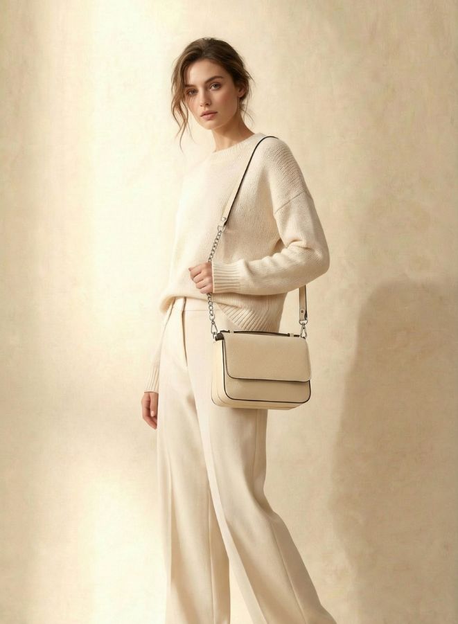 حقيبة جاليتزين جلدية عالية الجودة مع حزام زهور قابل للتعديل