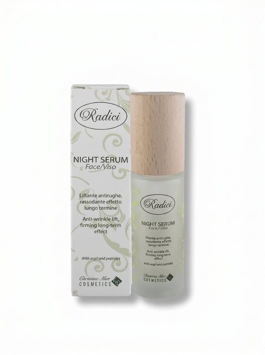RADICI Night Serum | Triple Hyaluronic Acid at 3 Molecular Phases | Filler Effect on Deep Wrinkles | Jojoba + Rice Oil | Wake Up Transformed | No Parabens | 30ml