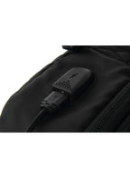 Black Laptop Backpack - 15.6" Laptop Bag with Water-Resistant Polyester & USB Charging Port