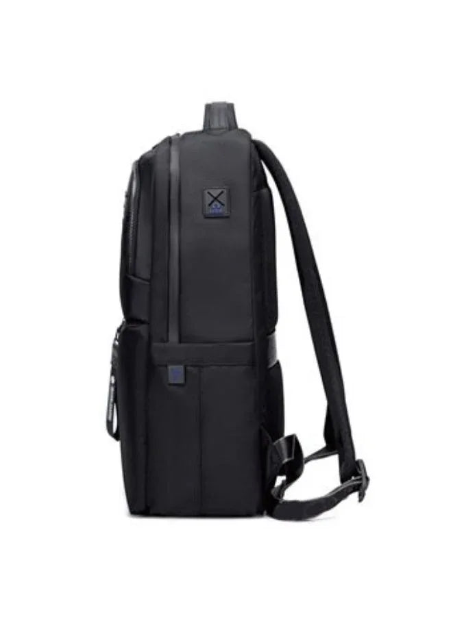 Black Laptop Backpack - 15.6" Polyester Business Bag
