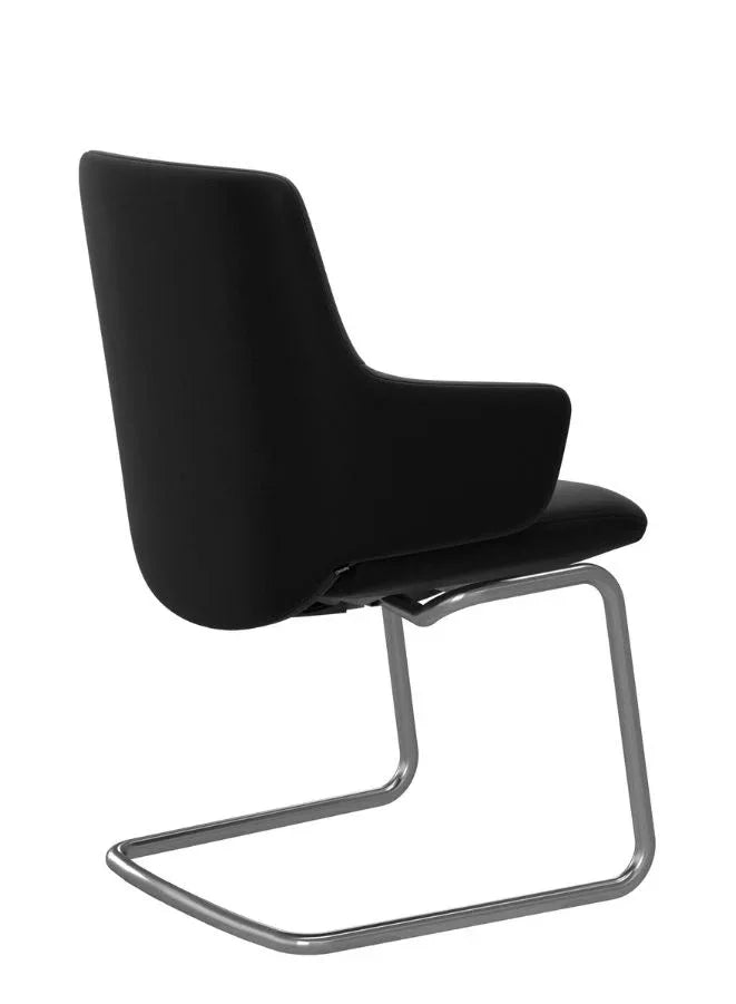 Stressless Laurel Low Back Leather Chair with Arms back