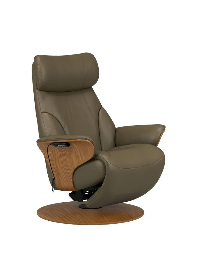 Stressless Adam Power Recliner with Motorized Backrest, Leg Rest & Headrest