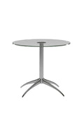 Stressless® Urban Star Side Table – Small Round Table with Polished Aluminum Legs | Modern Accent Table for Living Room and Office