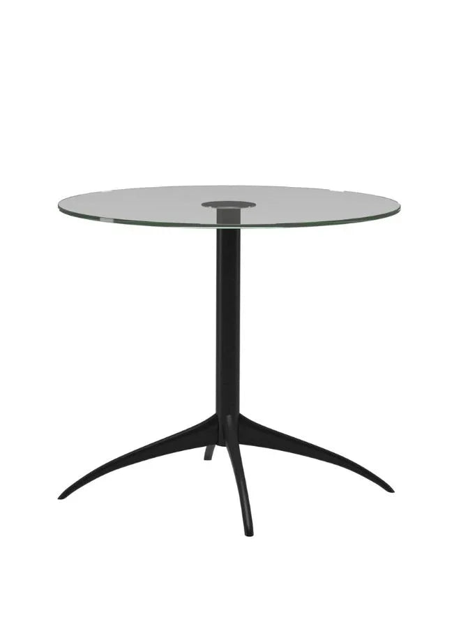 Stressless® Urban Star Side Table – Small Round Table with Polished Aluminum Legs | Modern Accent Table for Living Room and Office