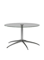 Stressless® Urban Star Side Table – Small Round Table with Polished Aluminum Legs | Modern Accent Table for Living Room and Office