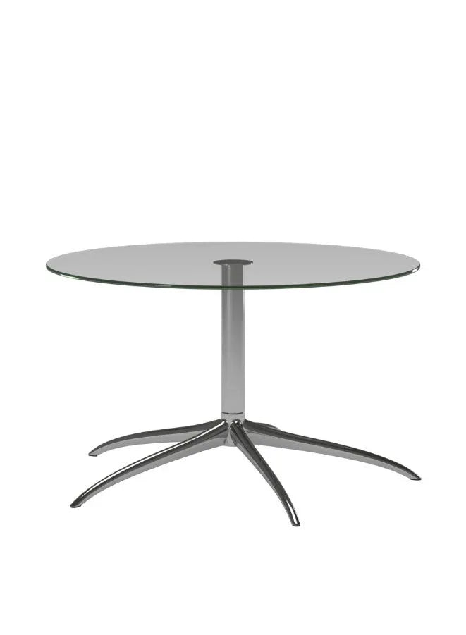 Stressless® Urban Star Side Table – Small Round Table with Polished Aluminum Legs | Modern Accent Table for Living Room and Office