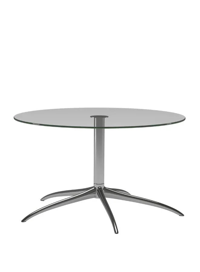 Stressless® Urban Star Side Table – Small Round Table with Polished Aluminum Legs | Modern Accent Table for Living Room and Office