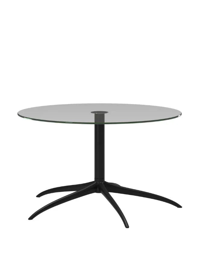 Stressless® Urban Star Side Table – Small Round Table with Polished Aluminum Legs | Modern Accent Table for Living Room and Office