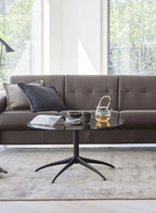 Stressless® Urban Star Side Table – Small Round Table with Polished Aluminum Legs | Modern Accent Table for Living Room and Office