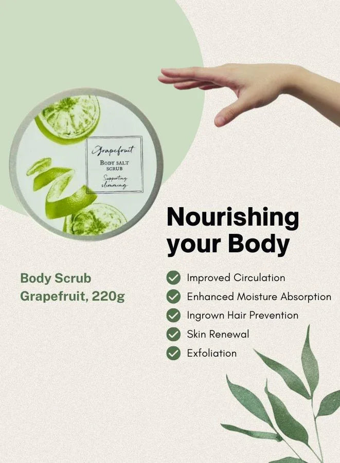 Soap & Friends Natural Salt-Sugar Body Scrub with Grapefruit