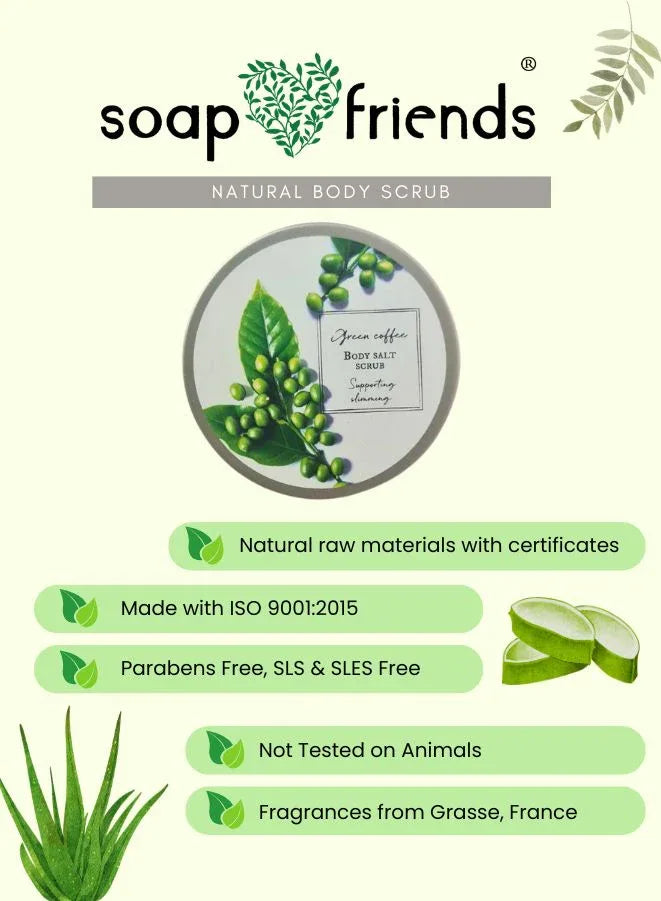 Soap & Friends Green Coffee Salt-Sugar Body Scrub