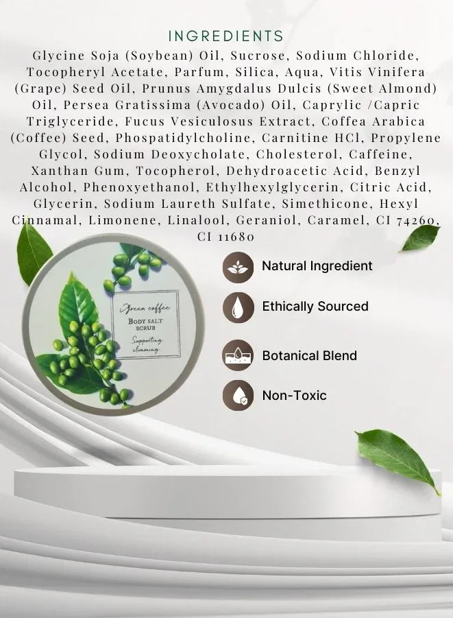 Soap & Friends Green Coffee Salt-Sugar Body Scrub