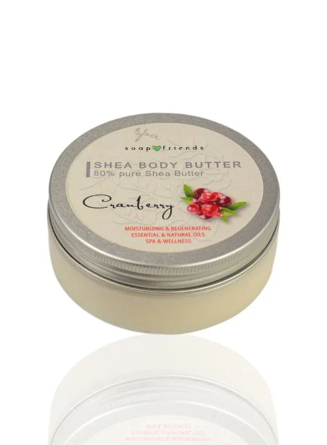 Soap&Friends Cranberry 80% Shea Butter Moisturizer with Avocado Oil - 200 ml