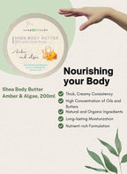 Soap&Friends Amber with Algae 80% Shea Butter Moisturizer with Avocado Oil - 200 ml