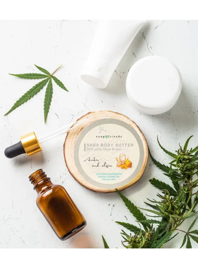 Soap&Friends Amber with Algae 80% Shea Butter Moisturizer with Avocado Oil - 200 ml