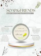 Soap&Friends White Grape 80% Shea Butter Moisturizer with Avocado Oil - 200 ml