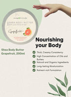 Soap&Friends Grapefruit 80% Shea Butter Moisturizer with Avocado Oil - 200 ml