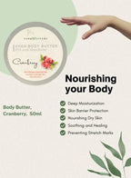 Soap&Friends Cranberry 80% Shea Butter Moisturizer with Avocado Oil - 50 ml