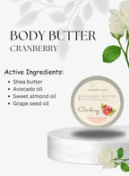Soap&Friends Cranberry 80% Shea Butter Moisturizer with Avocado Oil - 50 ml