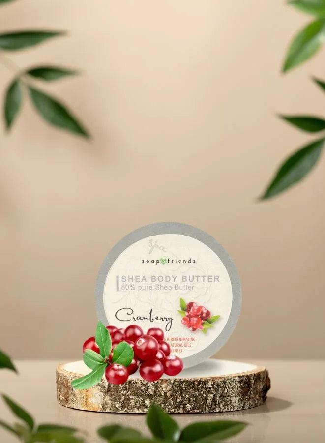 Soap&Friends Cranberry 80% Shea Butter Moisturizer with Avocado Oil - 50 ml