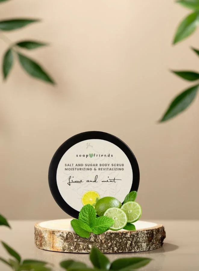 Soap & Friends Natural Lime & Mint Body Scrub