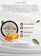 Soap&Friends Natural Orange Skincare Gift Set with Body Scrub Body Butter Face Mask and Shower Gel for Daily Skin Care Routine