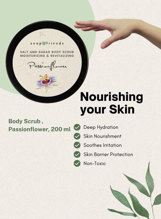 Soap & Friends Natural Passionflower Body Scrub