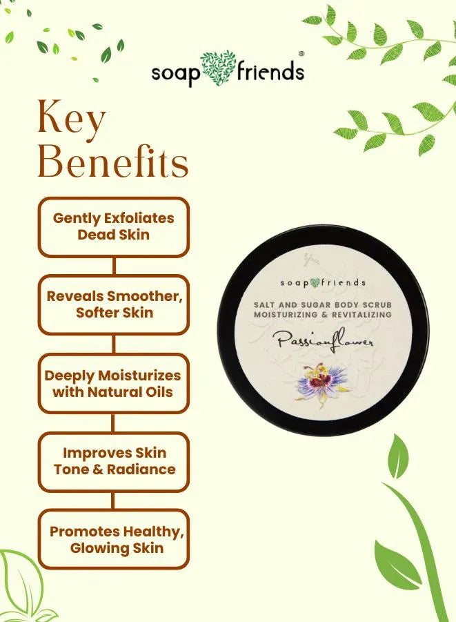 مقشر الجسم الطبيعي برائحة زهرة الآلام من Soap&amp;Friends