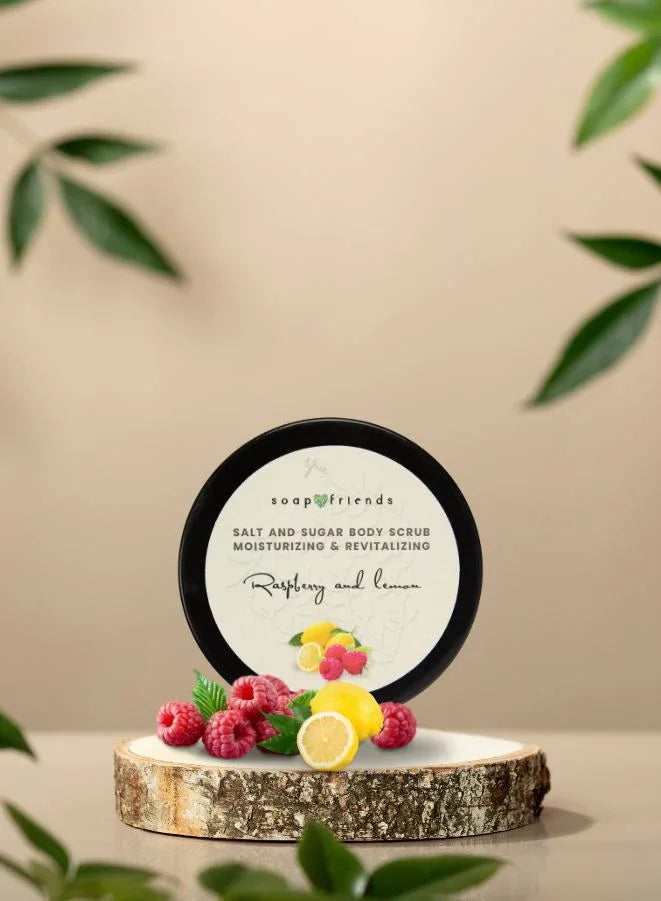 Soap & Friends Natural Raspberry & Lemon Body Scrub