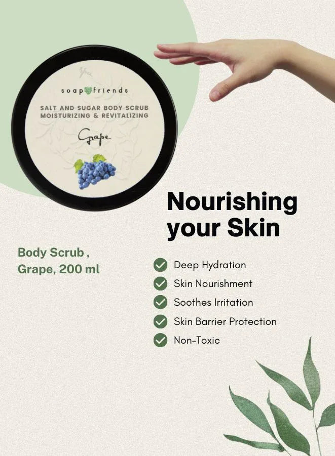 Soap & Friends Natural Grape Body Scrub