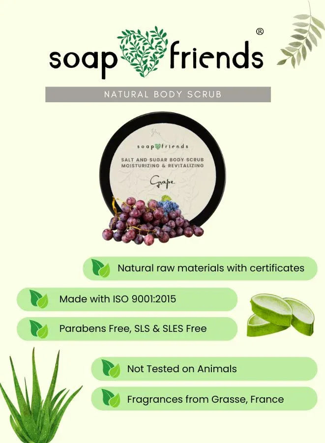 Soap & Friends Natural Grape Body Scrub