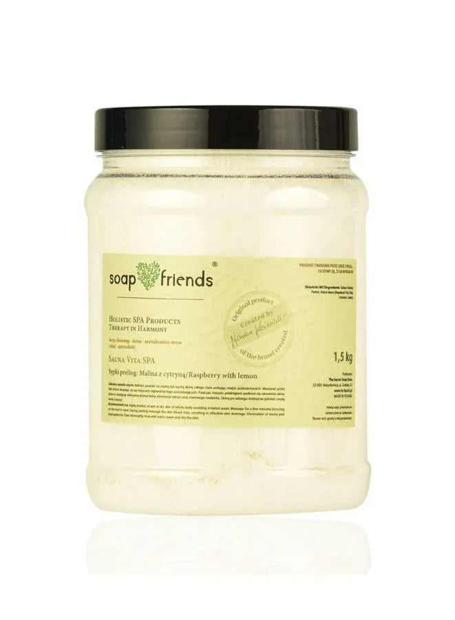 Soap&Friends Sauna Vita Spa Body Scrub – Raspberry & Lemon, 1.5kg