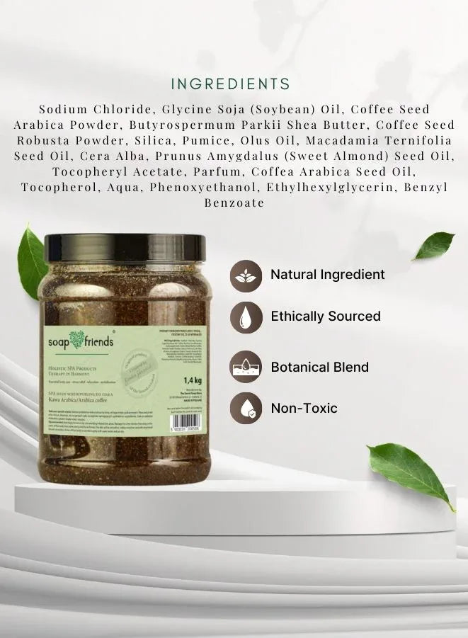 Soap&Friends Arabica Coffee Body Scrub – 1.4kg