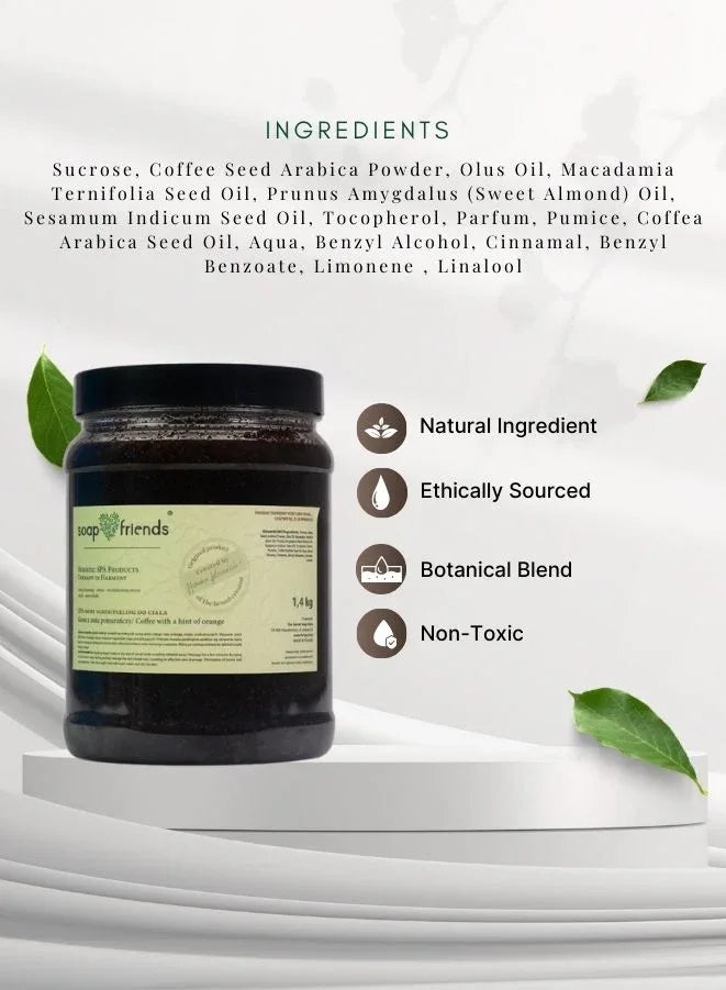 Soap&Friends Coffee with a Hint of Orange Body Scrub – 1.4kg
