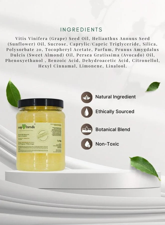 Soap&Friends White Grape Body Scrub – 1.4kg