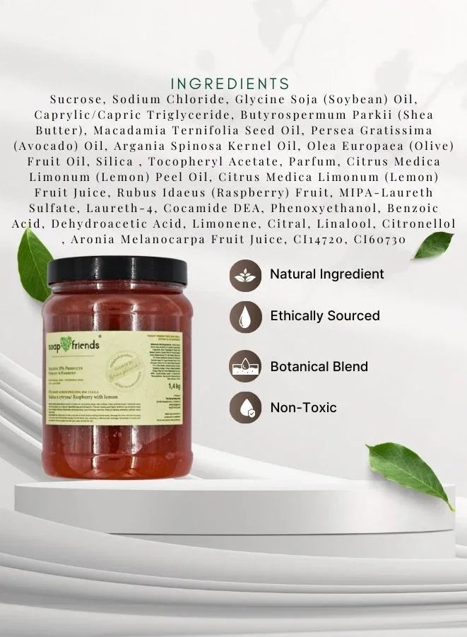 Soap&Friends Raspberry & Lemon Body Scrub – 1.4kg