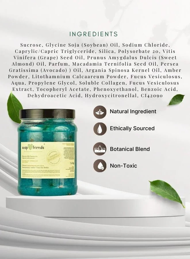 Soap&Friends Amber Body Scrub – Time for Baltic 1.4kg