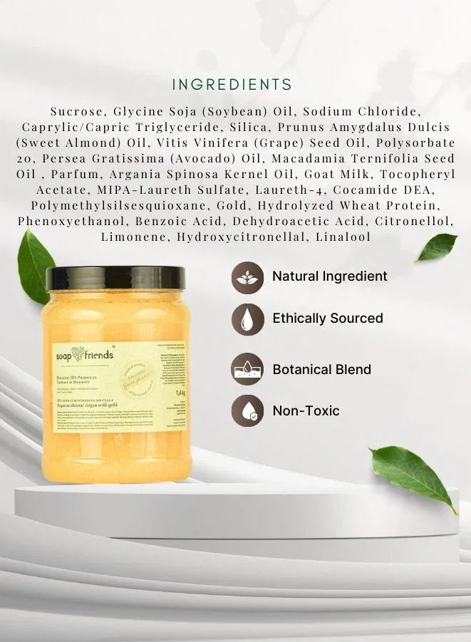 Soap&Friends Argan & Gold Body Scrub – 1.4kg