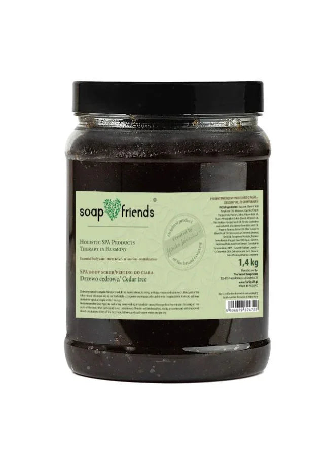 Soap&Friends Cedar Wood Ritual Body Scrub for Men – 1.4kg
