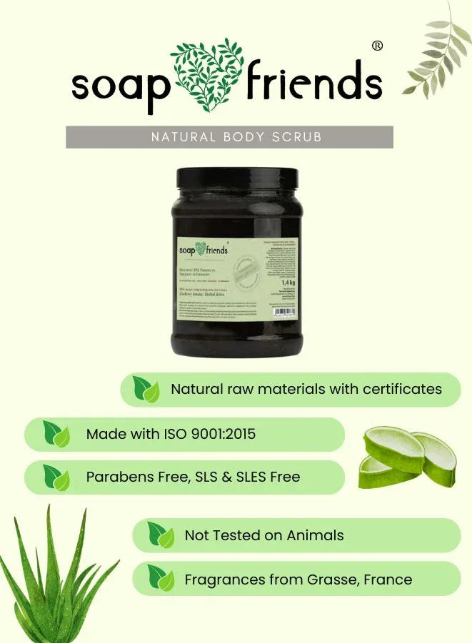 Soap&Friends Herbal Detox Body Scrub – 1.4kg