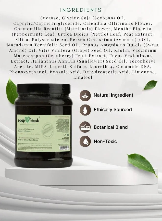 Soap&Friends Herbal Detox Body Scrub – 1.4kg