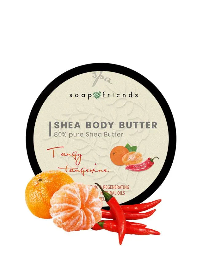 80% Shea Body Butter Tangy Tangerine | 50ml – Energizing & Firming with Natural Essential Oils
