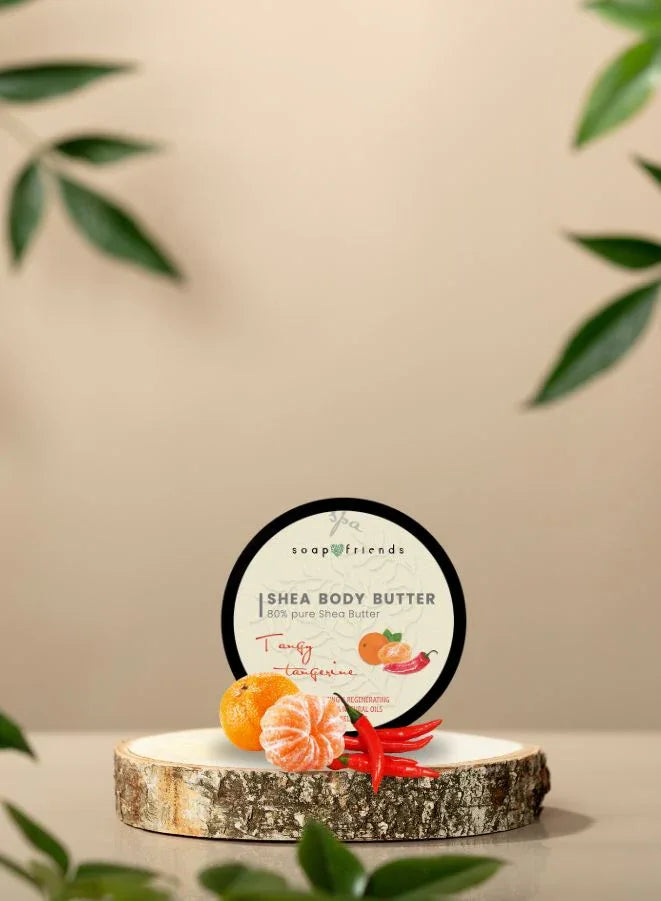 80% Shea Body Butter Tangy Tangerine | 50ml – Energizing & Firming with Natural Essential Oils