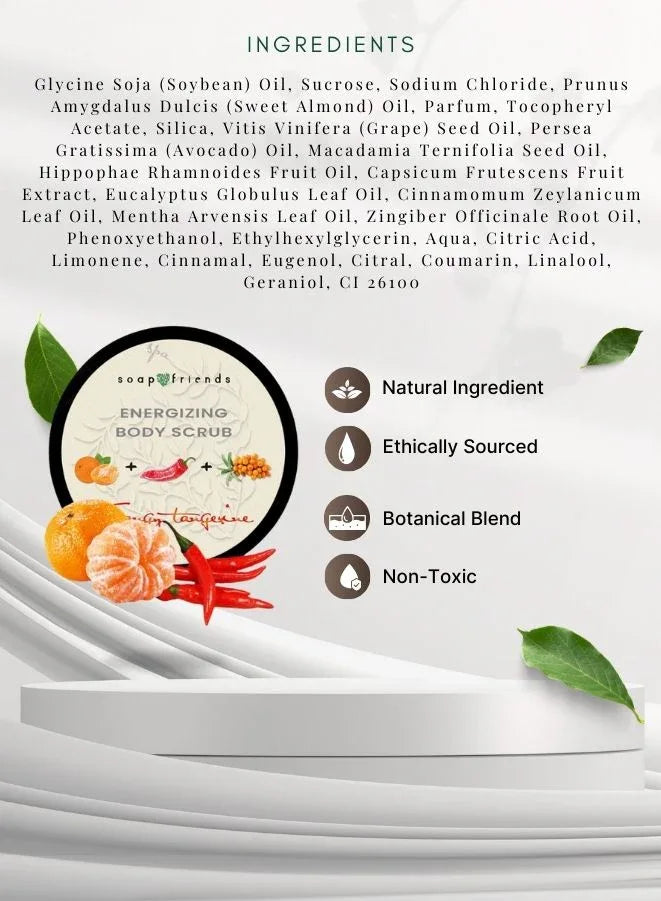 Soap & Friends Energizing Body Scrub Tangy Tangerine