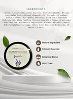 Product packaging with ingredients list and branding on a white background