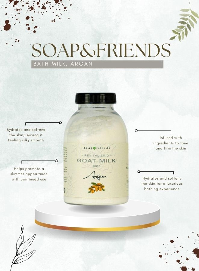 حليب استحمام الماعز بالأرغان من سوب اند فريندز - 250 جم