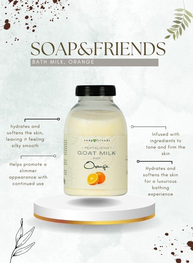 حليب استحمام الماعز بالبرتقال من سوب اند فريندز - 200 جم