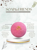 كرة الاستحمام الفوارة بالكرز من سوب اند فريندز - 110 جم